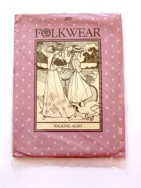 UNCUT Folkwear pattern #209 WALKING SKIRT